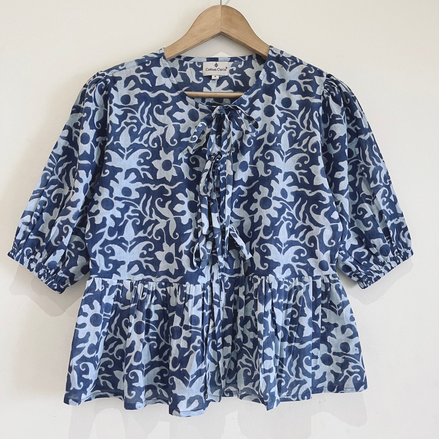 Block Printed Cotton Short Top