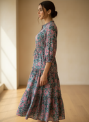 Anya Cotton Printed Dress