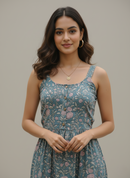 Sage Petal Elegance Dress