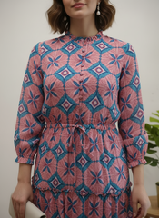 GeoChic Cotton Dress