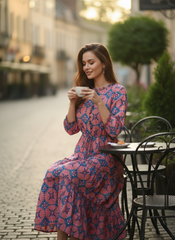 GeoChic Cotton Dress
