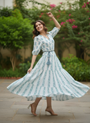 Tranquil Flora Cotton Dress