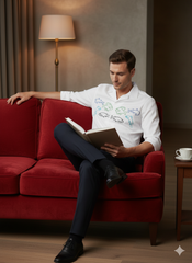 Ocean Catch Embroidered Poplin Shirt