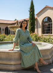 Dewleaf Chanderi Dress