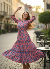 GeoChic Cotton Dress