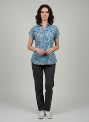 Blue Leaf Cotton top