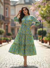 Urban Bloom Cotton  Dress