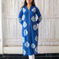 'Tie-Dye' Indigo Button Down Kurta