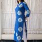 'Tie-Dye' Indigo Button Down Kurta