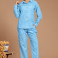 Blue Gingham Printed Co-Ord Set