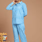 Blue Gingham Printed Co-Ord Set