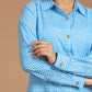 Blue Gingham Printed Co-Ord Set