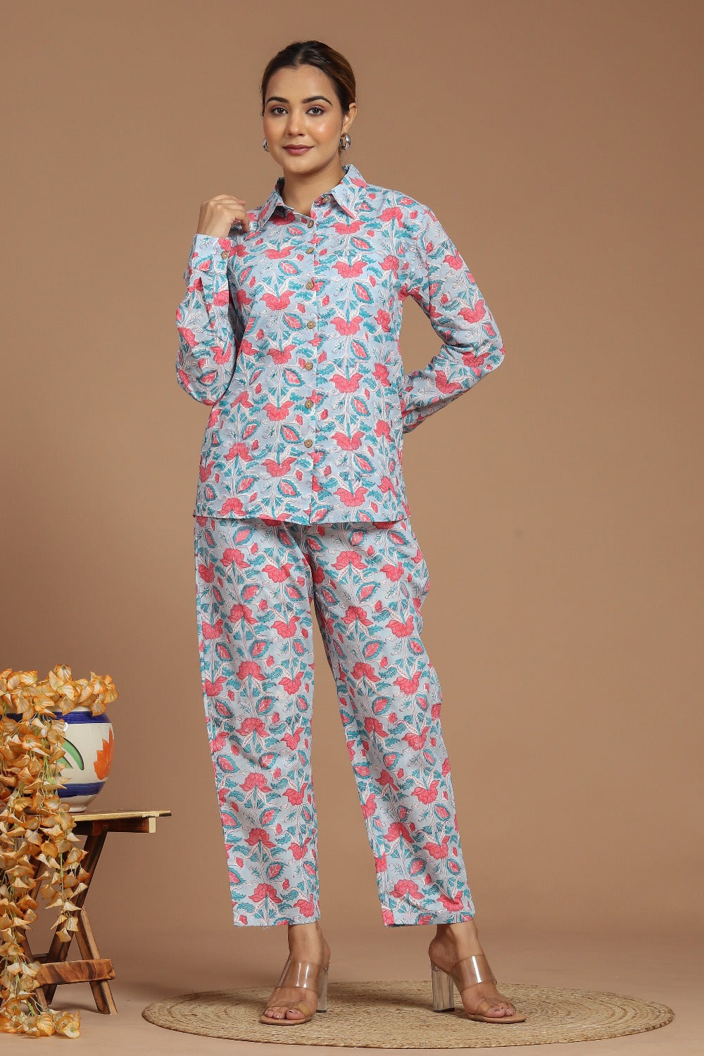 "Floral Bliss" Printed Co-ord Set