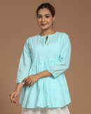 Block Printed Cotton Short Top