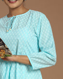Block Printed Cotton Short Top
