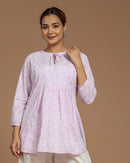 Block Printed Cotton Short Top
