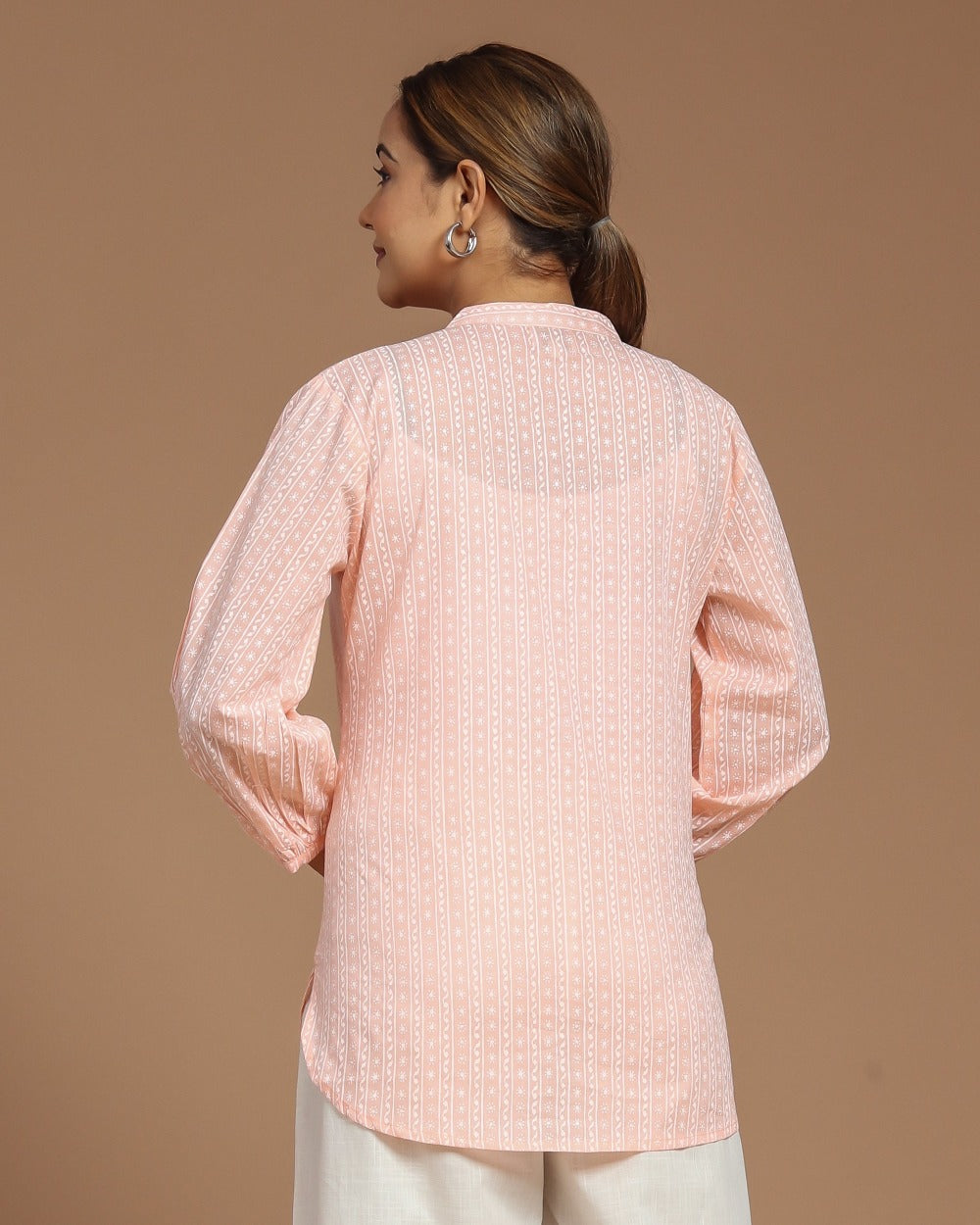 Block Printed Cotton Short Kurti