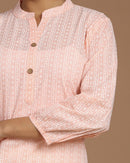 Block Printed Cotton Short Kurti