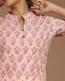 Block Printed Cotton Short Kurti