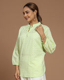 Block Printed Cotton Short Kurti