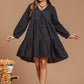 Black Beauty Cotton Dobby Dress