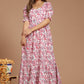 Aqua Petal Block Printed Dress