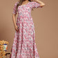 Aqua Petal Block Printed Dress