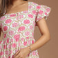 Blushing Blossom Block Printed Dress