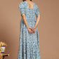 Azure Chintz Block Printed Dress