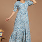 Azure Chintz Block Printed Dress