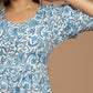 Azure Chintz Block Printed Dress