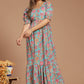 Radiant Garden Block Printed Dress