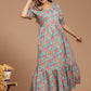 Radiant Garden Block Printed Dress