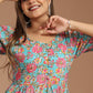 Radiant Garden Block Printed Dress