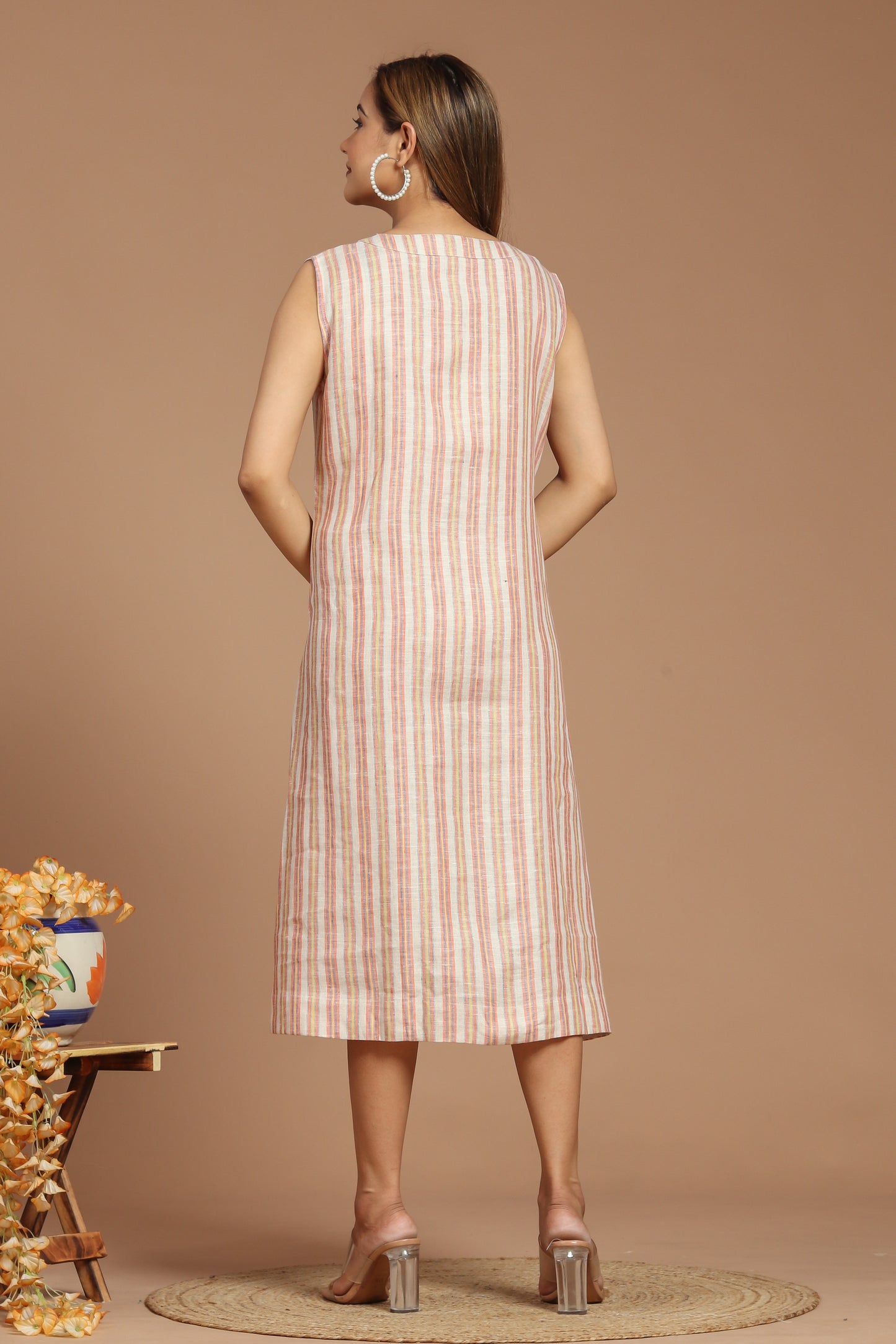 Weaved Linen Dress