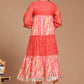 Chatak Laal Kota Doria Dress