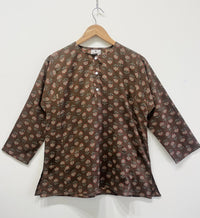 Block Printed Cotton Short Top