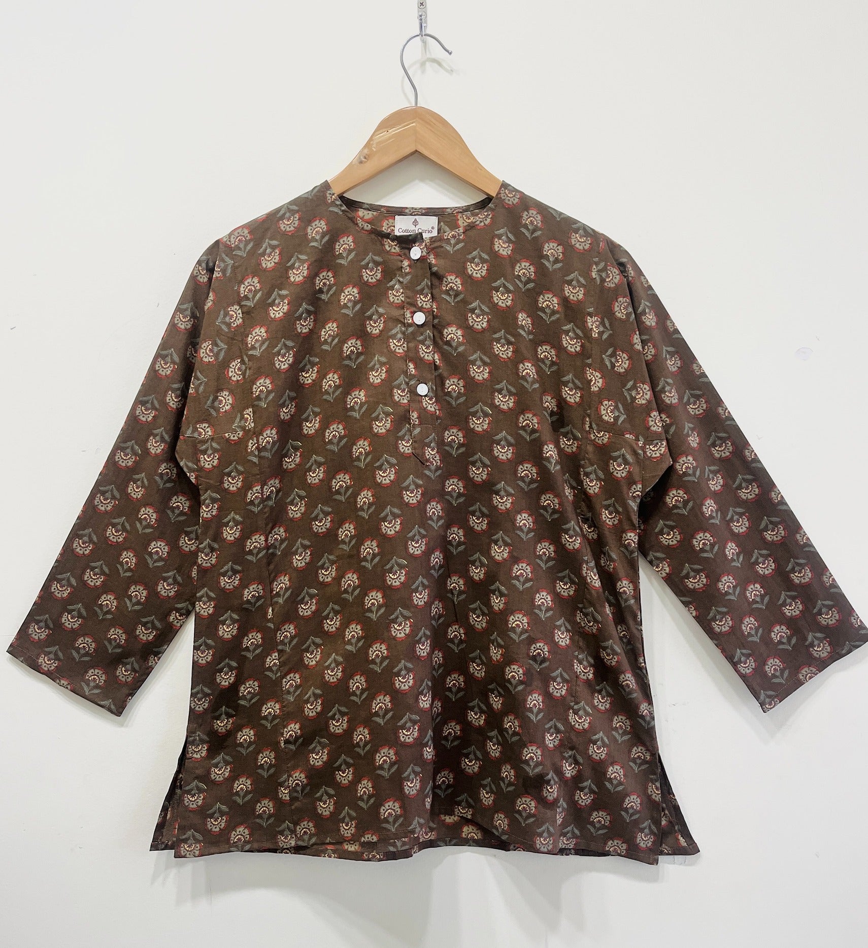 Block Printed Cotton Short Top