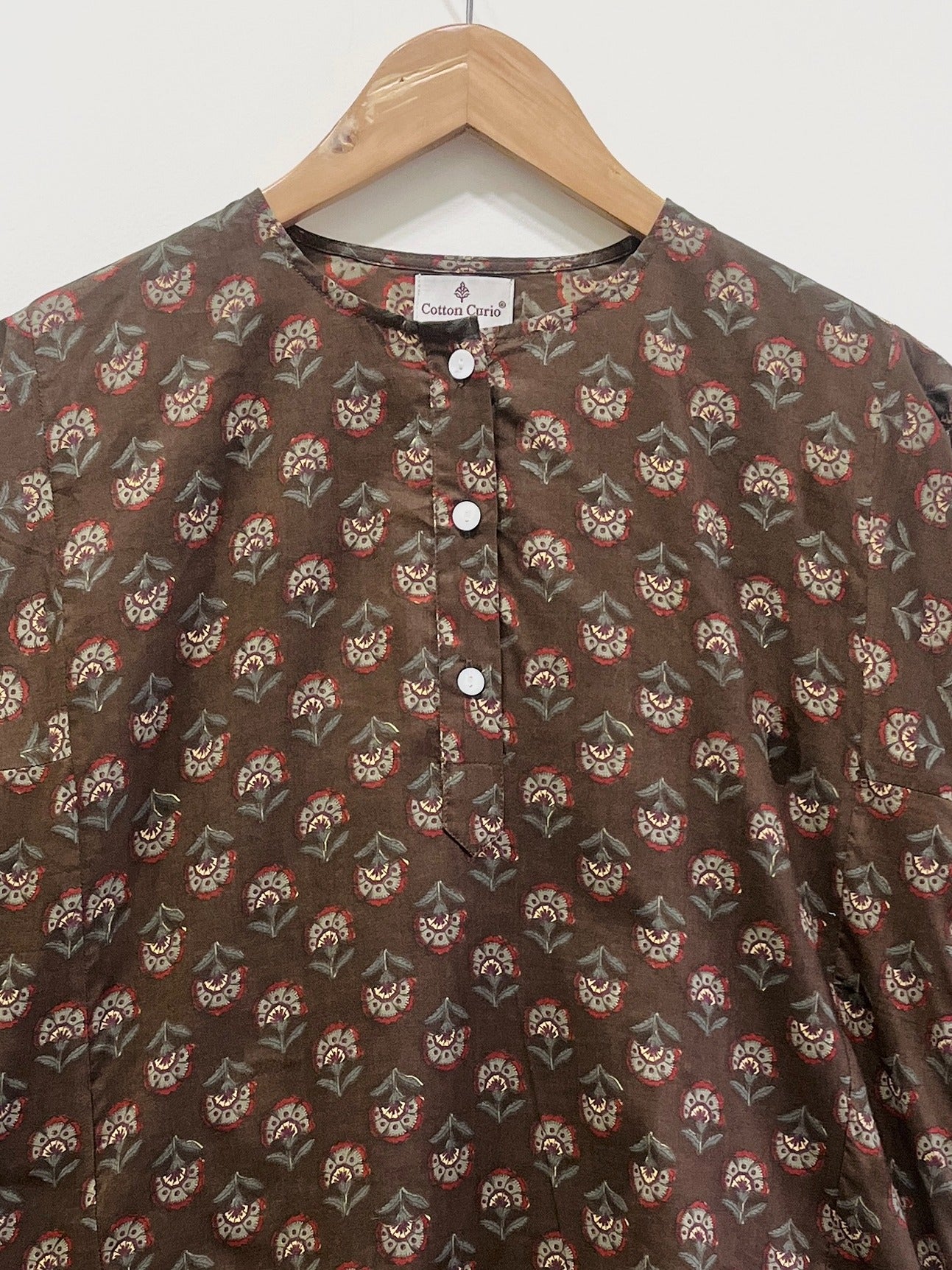 Block Printed Cotton Short Top