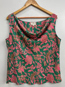 Misty Green Modal Satin Short Top