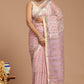 Whispering Romance: Dusty Pink Buta Print Kota Doria Saree