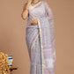 Lavender Dreams: Buta Print Kota Doria Saree