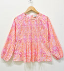 Block Printed Cotton Short Top