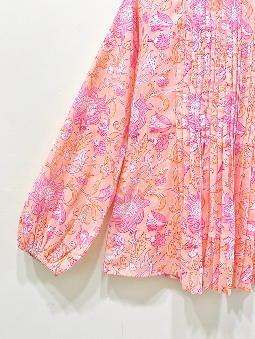 Block Printed Cotton Short Top