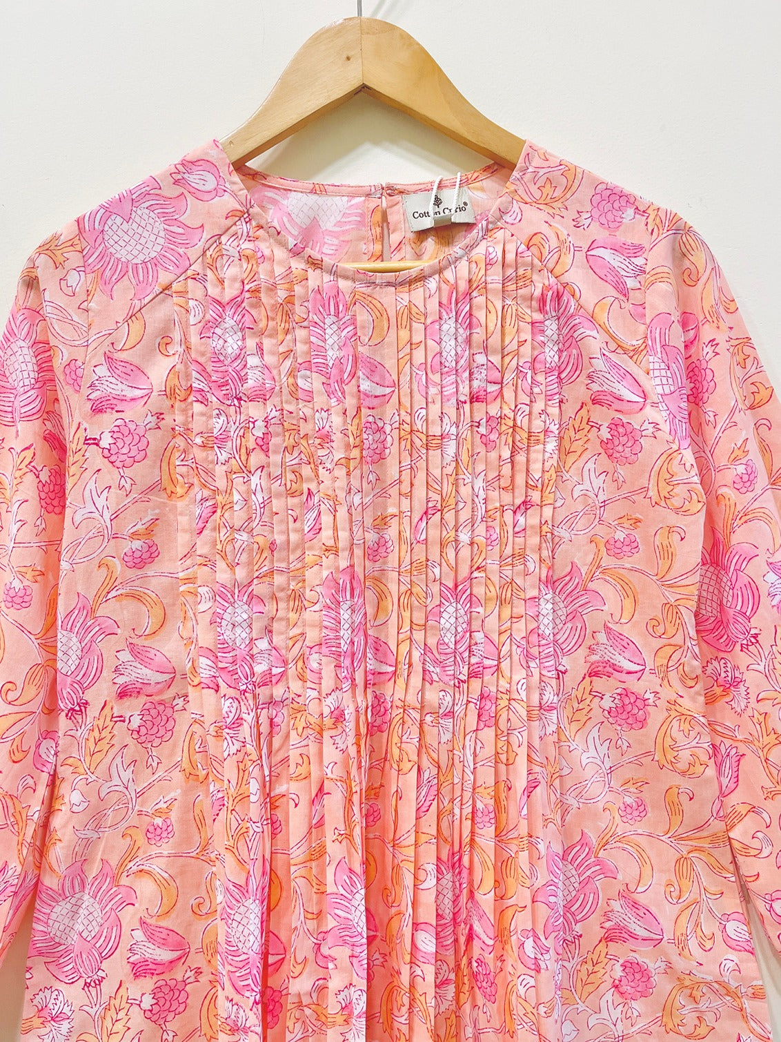 Block Printed Cotton Short Top
