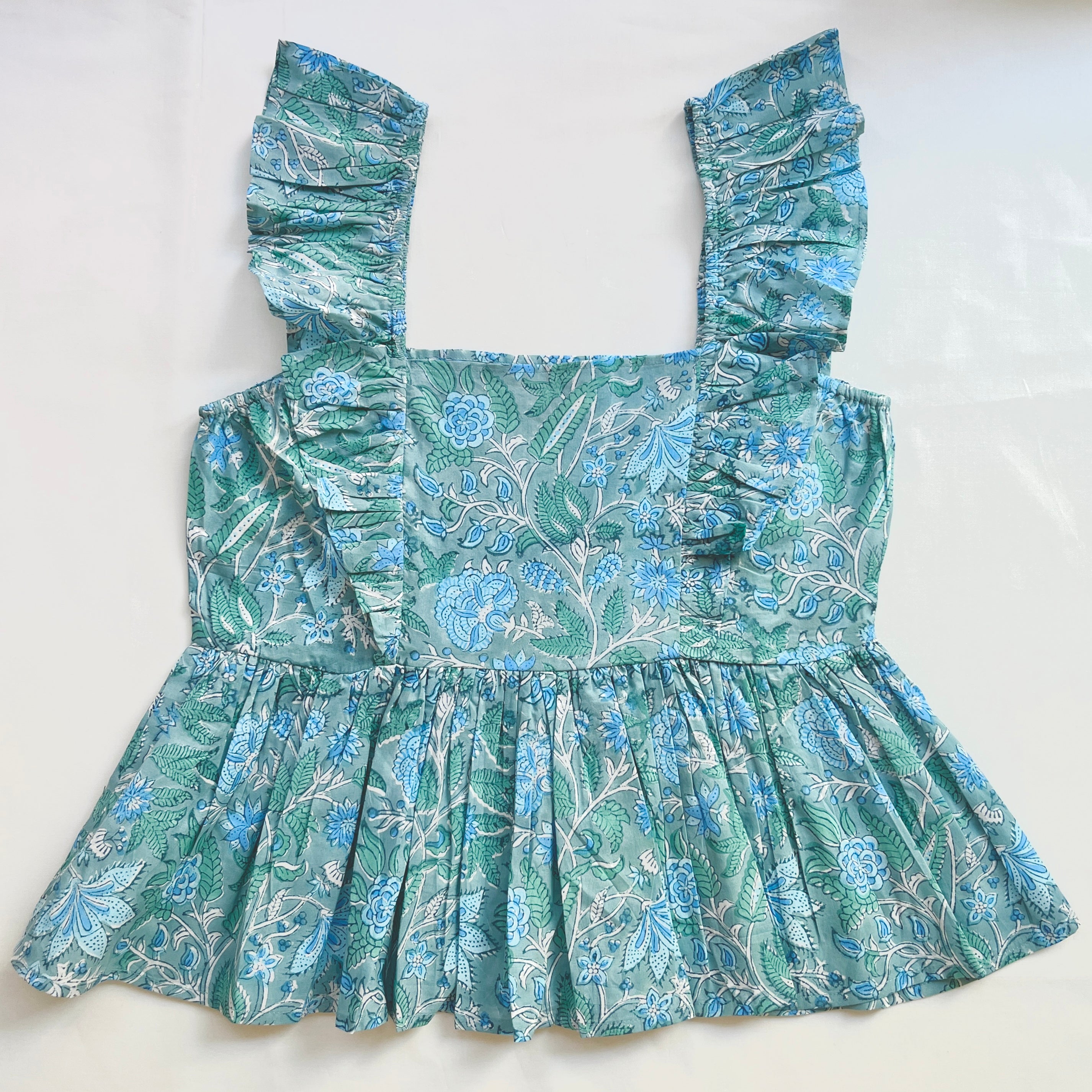Block Printed Cotton Short Top