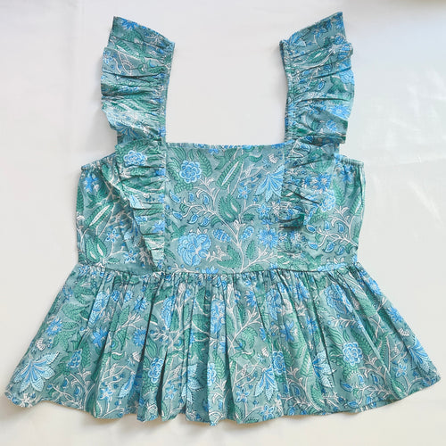 Block Printed Cotton Short Top