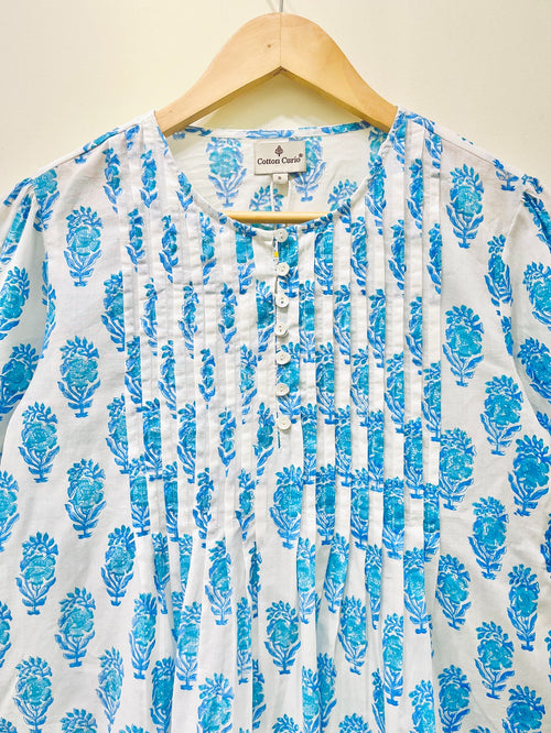 Block Printed Cotton Short Top