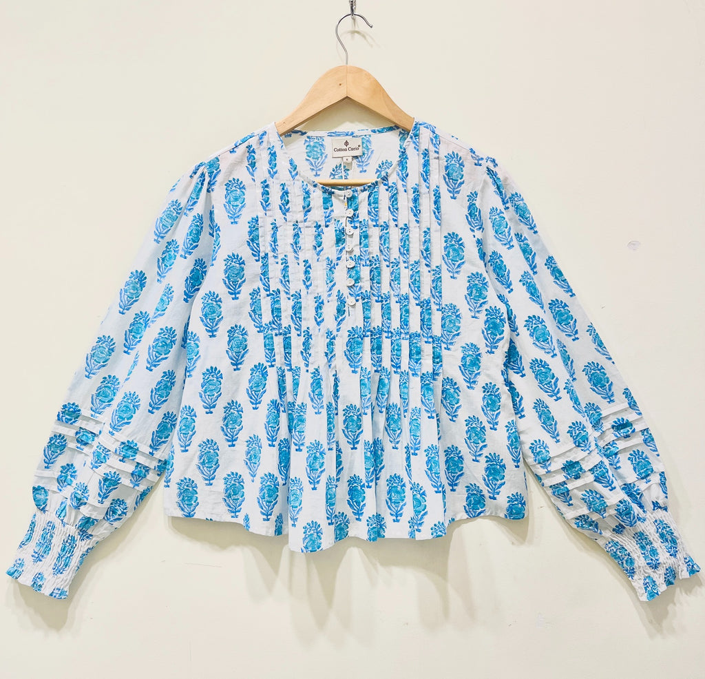 Block Printed Cotton Short Top