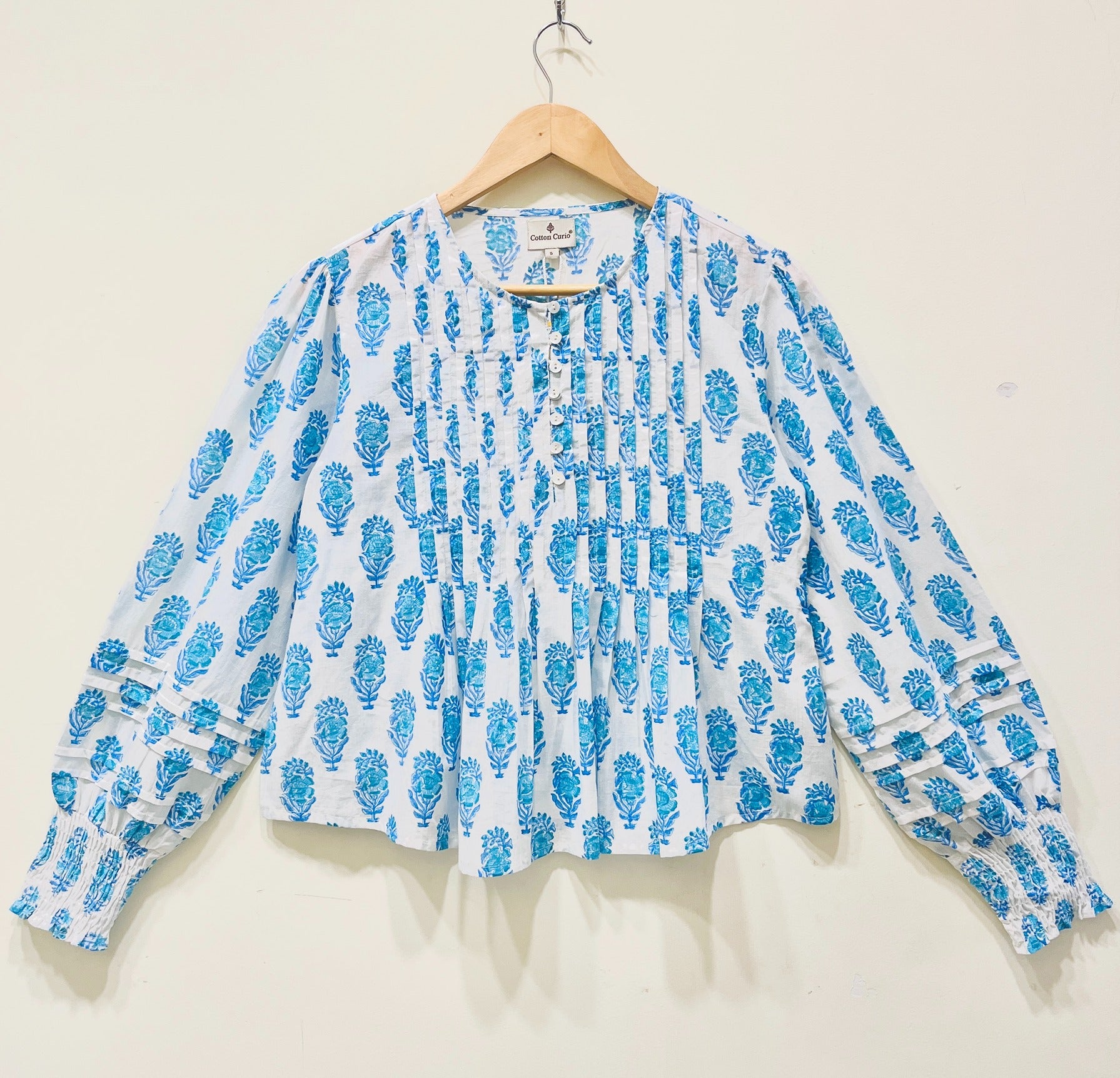 Block Printed Cotton Short Top